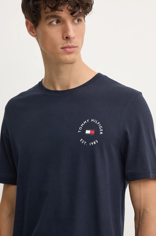 Odzież Tommy Hilfiger t-shirt bawełniany MW0MW36482 granatowy
