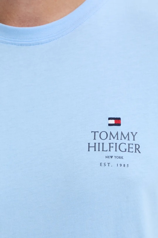 Bavlněné tričko Tommy Hilfiger MW0MW36500 modrá