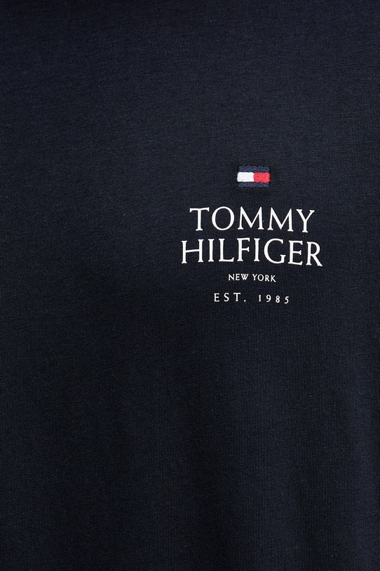 Bombažna kratka majica Tommy Hilfiger MW0MW36500 mornarsko modra