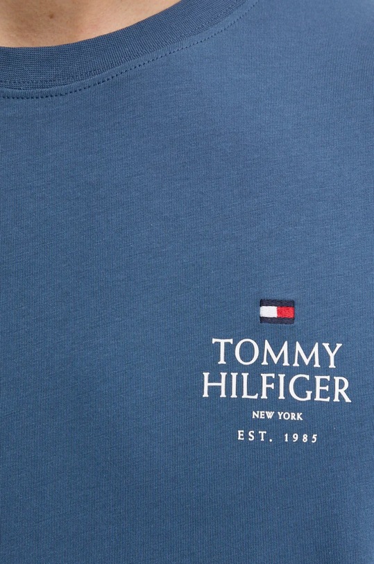 Хлопковая футболка Tommy Hilfiger MW0MW36500 голубой