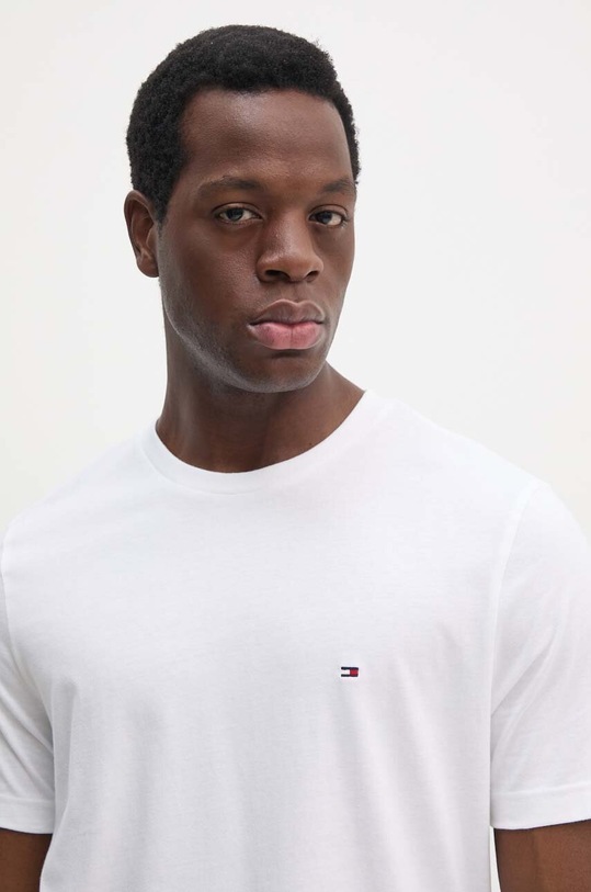 Pamučna majica Tommy Hilfiger bež MW0MW37267