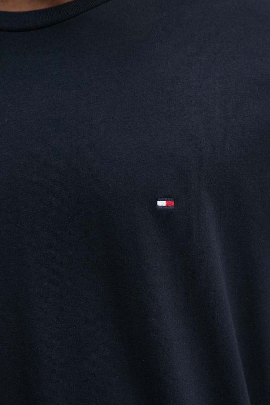 Pamučna majica Tommy Hilfiger MW0MW37267 mornarsko plava