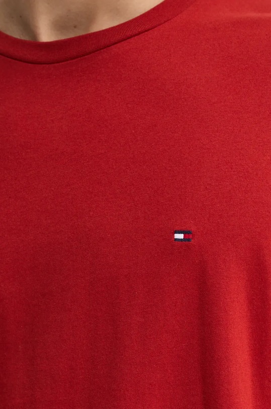 Bavlnené tričko Tommy Hilfiger MW0MW37267 červená