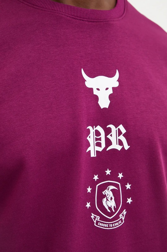 Under Armour t-shirt treningowy Project Rock 1386880 fioletowy