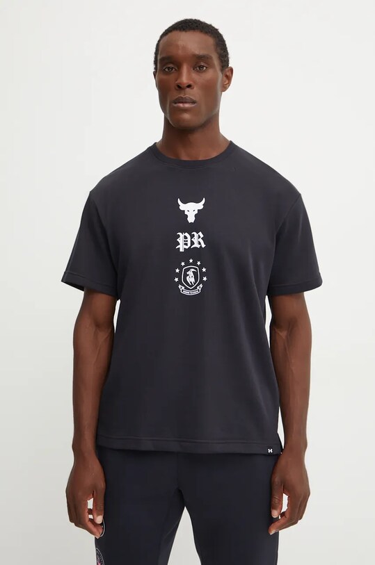Under Armour tricou de antrenament Project Rock print negru 1386880