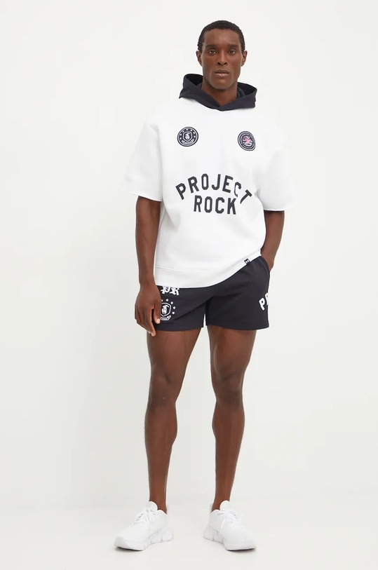 Under Armour bluza Project Rock 1386886 biały AW24