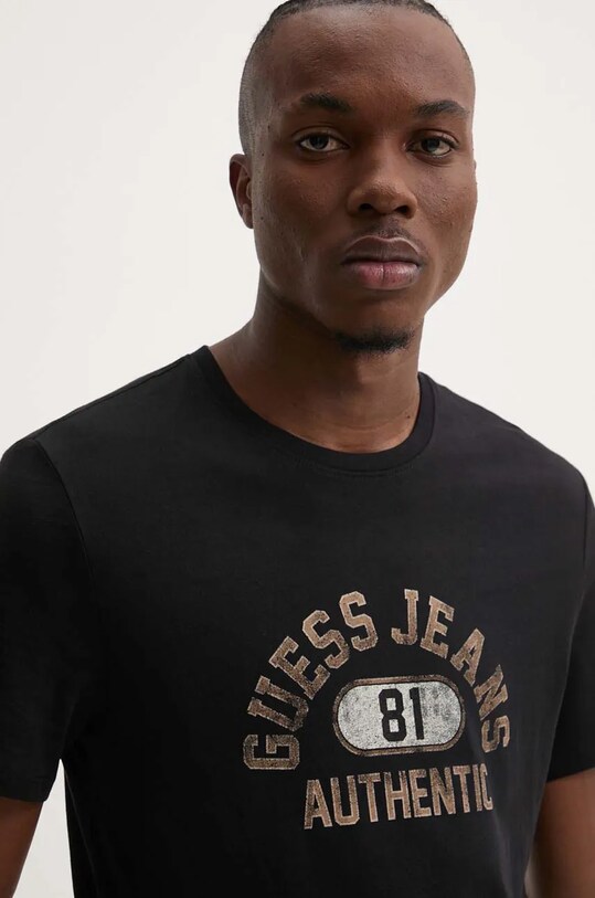 Бавовняна футболка Guess Jeans чорний M4BI74.K8HM0
