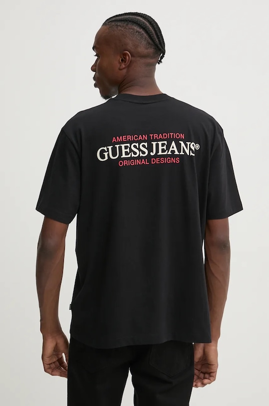 Guess Jeans t-shirt bawełniany czarny M4BI75.K8FQ4
