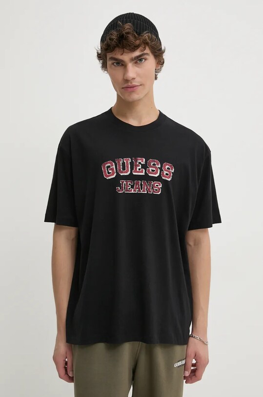 Бавовняна футболка Guess Jeans бавовна чорний M4BI78.K8FQ4