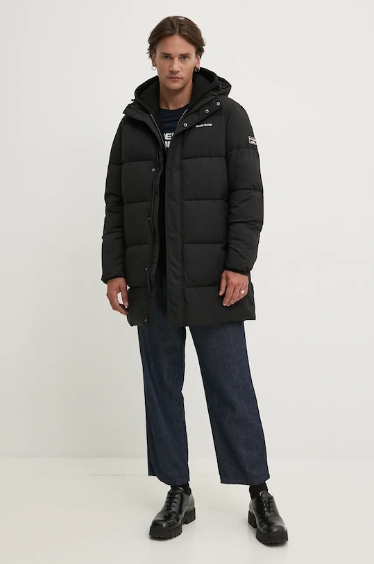 Хлопковая футболка Guess Jeans M4BI76.K8HM0 тёмно-синий AW24