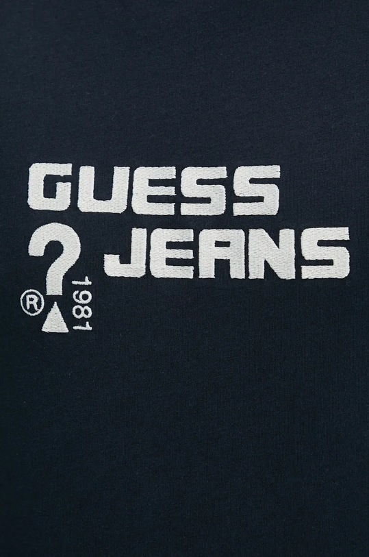 Хлопковая футболка Guess Jeans M4BI76.K8HM0 тёмно-синий