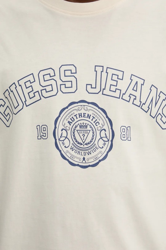 Guess Jeans t-shirt bawełniany M4BI83.K8FQ4 beżowy