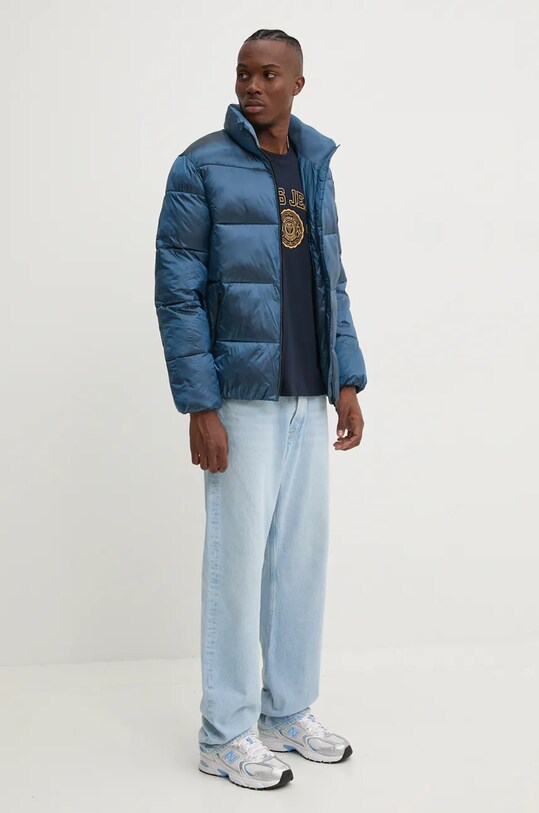 Хлопковая футболка Guess Jeans M4BI83.K8FQ4 тёмно-синий AW24