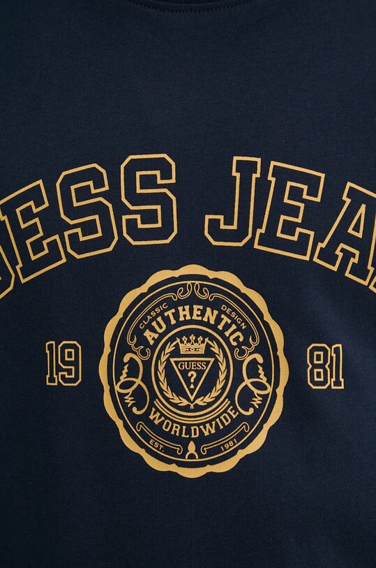 Хлопковая футболка Guess Jeans M4BI83.K8FQ4 тёмно-синий