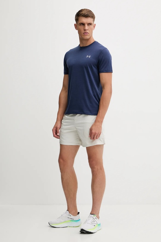 Under Armour t-shirt do biegania Launch 1382582 granatowy AW25