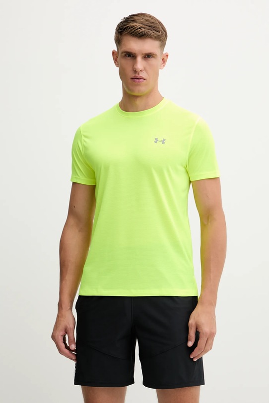 Under Armour t-shirt do biegania Launch regular zielony 1382582