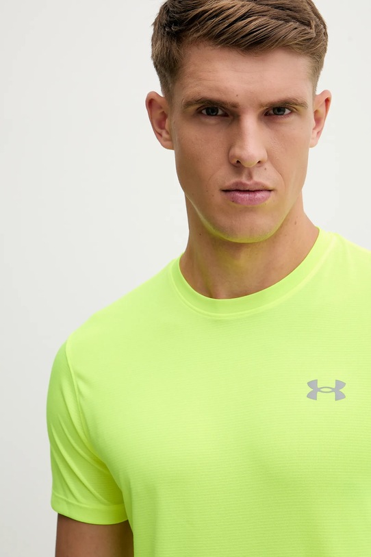 Under Armour t-shirt do biegania Launch zielony 1382582