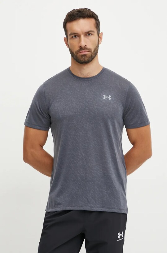 Under Armour tricou de alergare Launch Camo uni gri 1386681