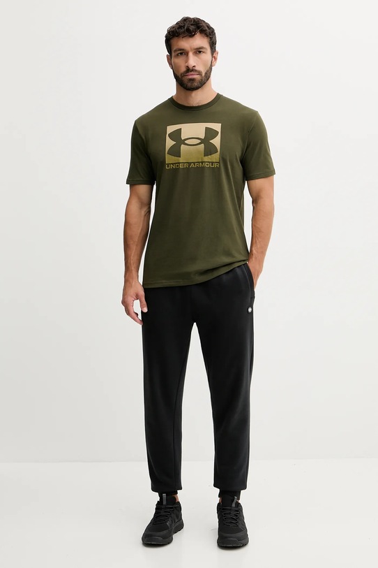 Under Armour tricou BOXED SPORTS UPDATED 1386793 verde AW25