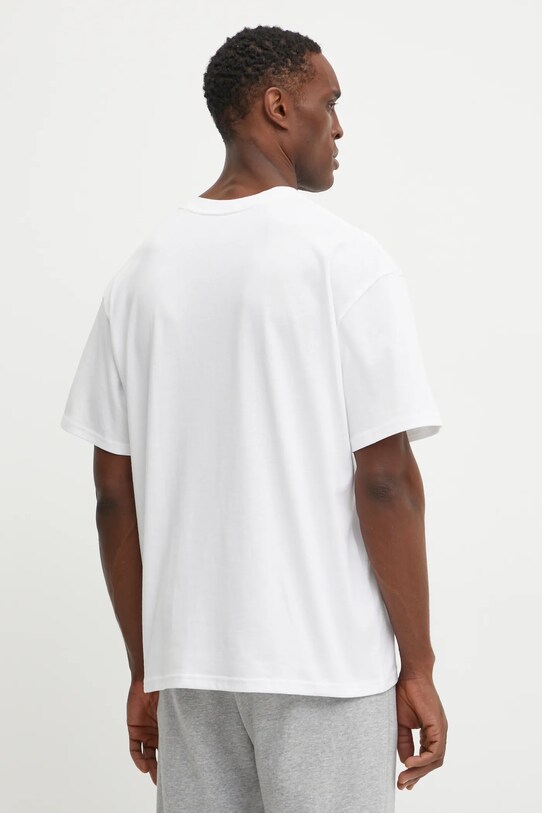 Odzież Under Armour t-shirt bawełniany HW OS BOX 1386803 biały