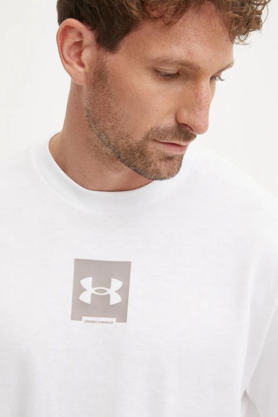 Бавовняна футболка Under Armour HW OS BOX білий 1386803