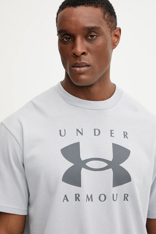 Under Armour tricou HW Branded gri 1389146