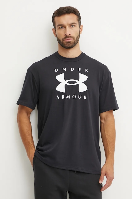 Tričko Under Armour HW Branded relaxed čierna 1389146