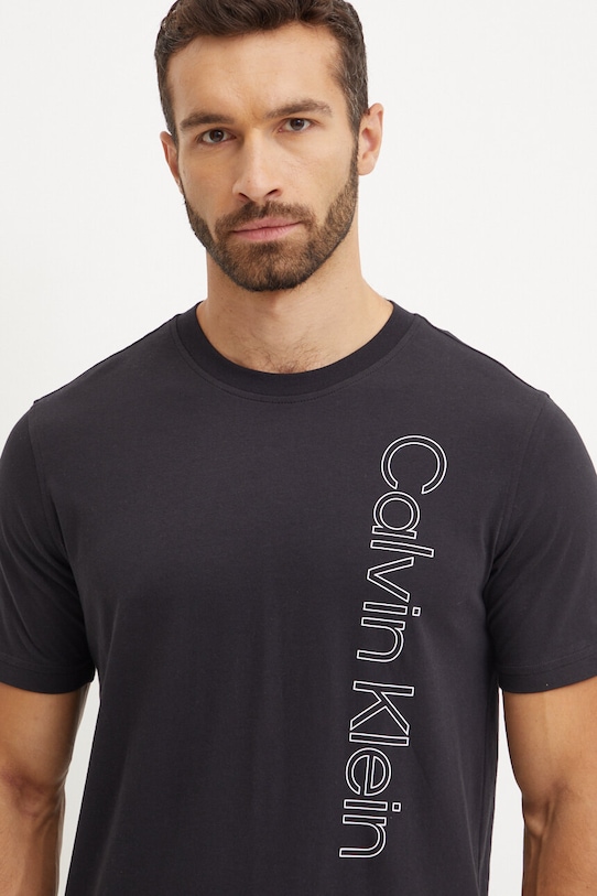 Calvin Klein Performance t-shirt nadruk czarny 00GMF4K113