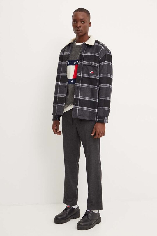 Majica dugih rukava Tommy Jeans bež DM0DM19216