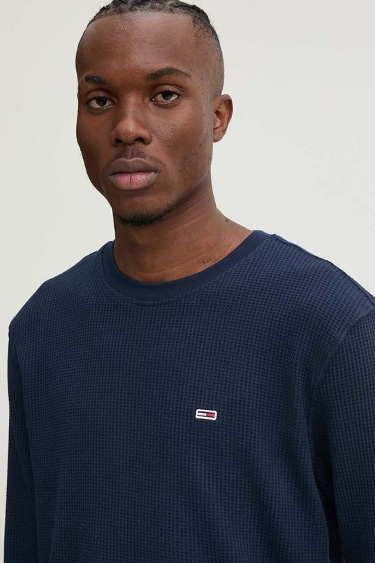 Tommy Jeans longsleeve bleumarin DM0DM19216