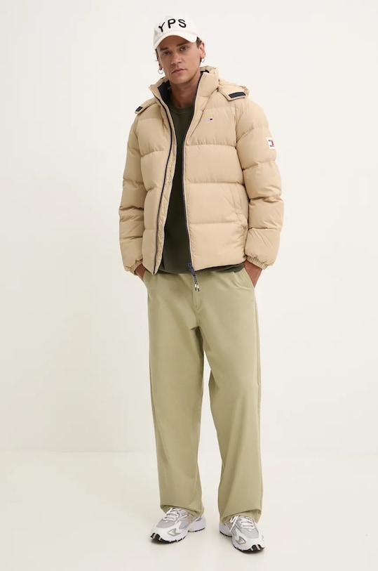 Tričko s dlouhým rukávem Tommy Jeans DM0DM19216 zelená