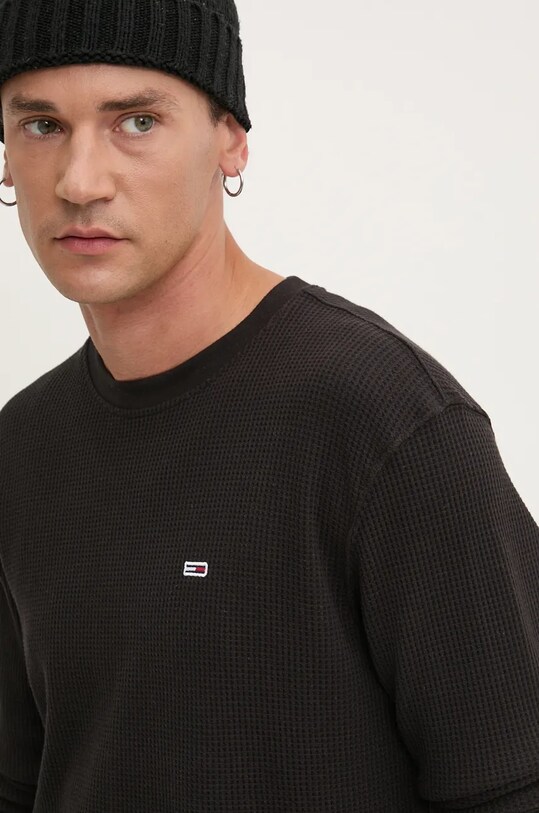 Лонгслив Tommy Jeans DM0DM19216 чёрный AW24
