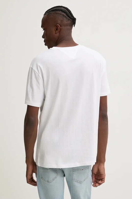 Îmbrăcăminte Tommy Jeans tricou din bumbac DM0DM19684 alb