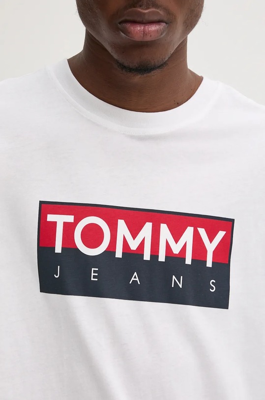 Tommy Jeans tricou din bumbac DM0DM19684 alb
