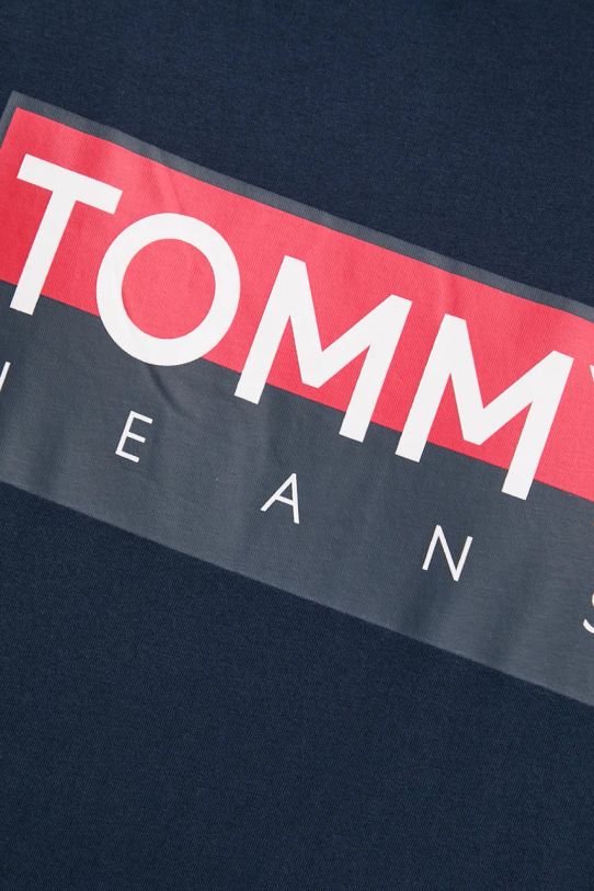 Tommy Jeans t-shirt bawełniany granatowy DM0DM19684