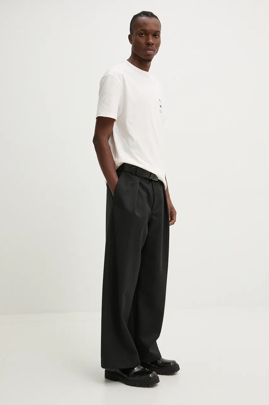 Oblečení Bavlněné tričko Tommy Jeans DM0DM19686 béžová