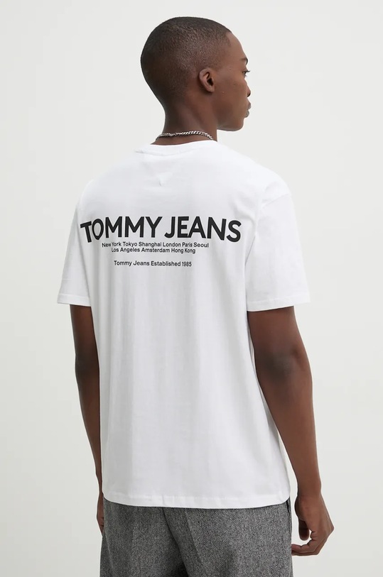 Одяг Бавовняна футболка Tommy Jeans DM0DM19691 білий