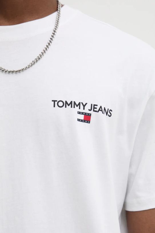 Tommy Jeans t-shirt bawełniany DM0DM19691 biały