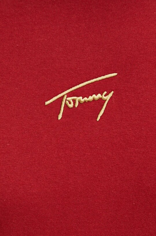 Tommy Jeans pamut póló piros DM0DM19692
