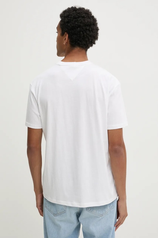 Îmbrăcăminte Tommy Jeans tricou din bumbac DM0DM19694 alb