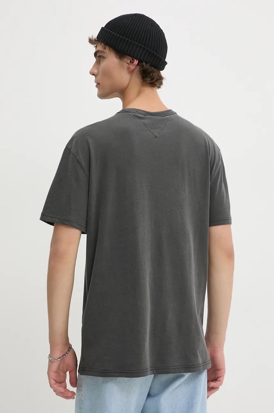 Oblečenie Bavlnené tričko Tommy Jeans DM0DM19699 sivá