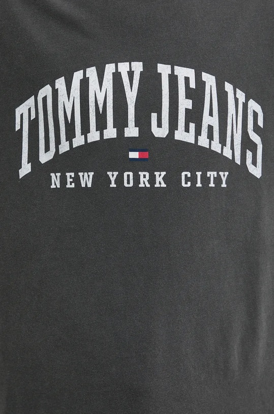 Bavlnené tričko Tommy Jeans DM0DM19699 sivá