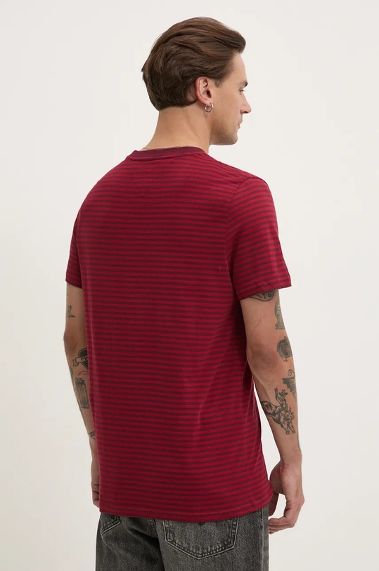 Oblečení Bavlněné tričko Tommy Jeans DM0DM19723 burgundské
