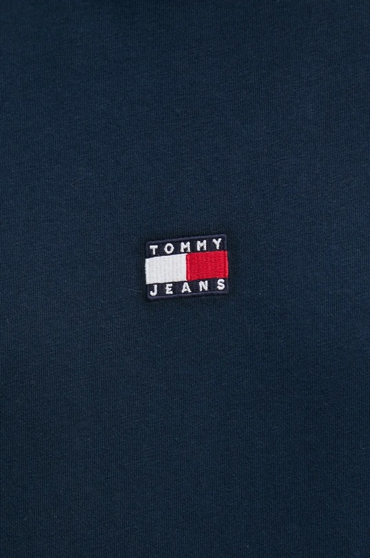 Bavlněné tričko Tommy Jeans DM0DM19737 námořnická modř