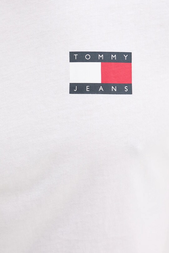 Бавовняна футболка Tommy Jeans білий DM0DM20740
