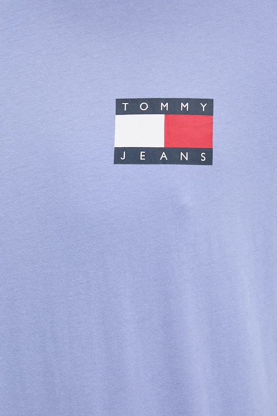 Tommy Jeans t-shirt bawełniany DM0DM20740 niebieski
