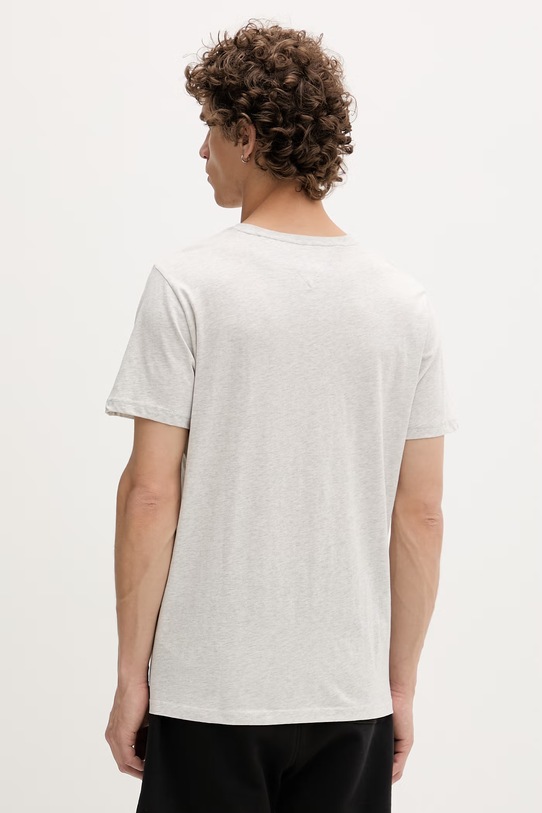 Odzież Tommy Jeans t-shirt męski bawełniany DM0DM20740 szary
