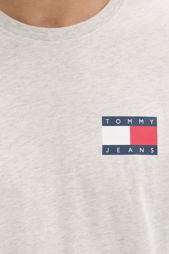 Tommy Jeans t-shirt męski bawełniany DM0DM20740 szary