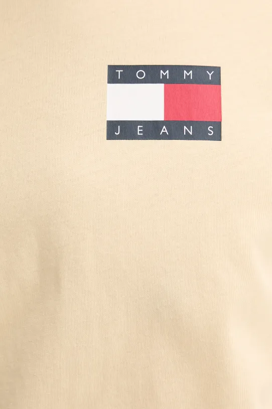 Tommy Jeans t-shirt bawełniany DM0DM20740 żółty