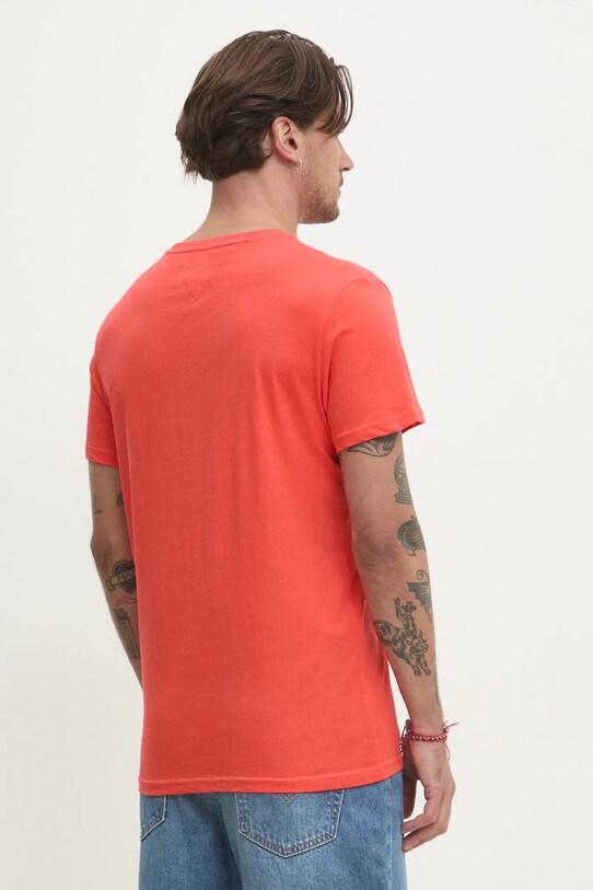 Oblečení Bavlněné tričko Tommy Jeans DM0DM20740 oranžová